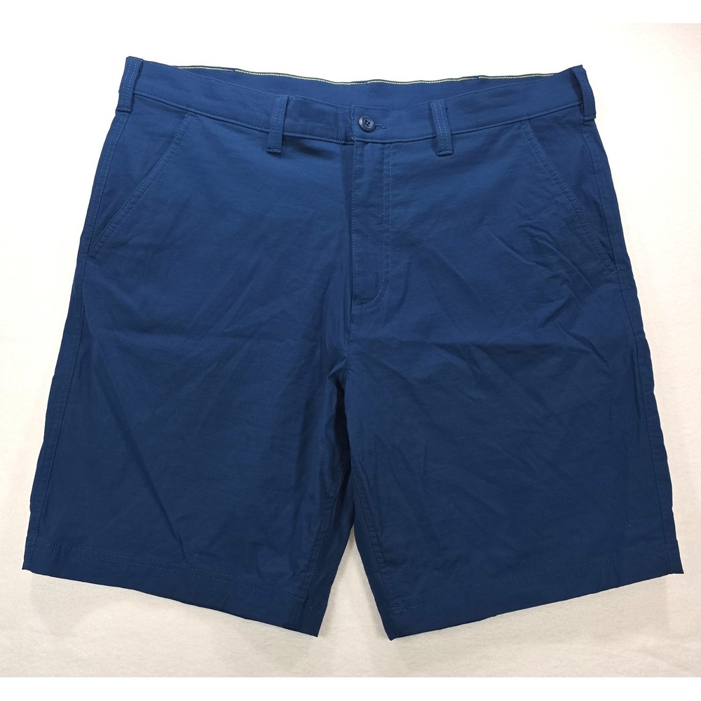 Eddie Bauer Horizon Guide Chino Shorts Mens 38 Blue Performance Hiking Outdoor